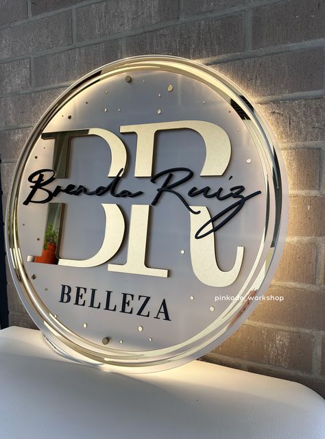 business sign, 3d letters, logo, small acrylic sign Business Signage Design, Acrylic Logo Sign, Acrylic Business Sign, Corporate Signage, Gilded Furniture, Signage Board, Salon Logo Design, Neon Box, Storefront Design