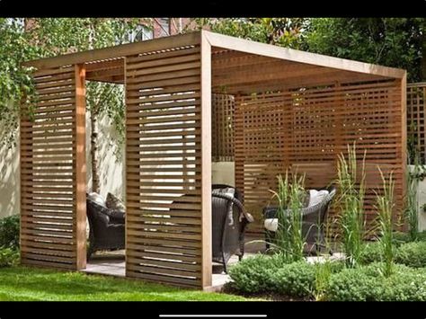 Wood Pergola Kits, Attached Pergola, Cedar Pergola, Cheap Pergola, Pergola Ideas, Modern Pergola, Wood Pergola, Pergola Attached To House, Pergola Garden