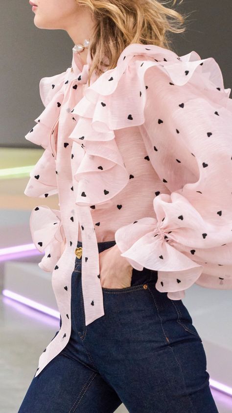 In The Details of Crush, Resort RTW 2025| ZIMMERMANN Zimmerman Resort 2025, Spring 2025 Trends, Pink High Fashion, Trend 2025, Resort 2025, Trends 2025, Romantic Blouses, Classic Style Outfits, One Piece Clothing