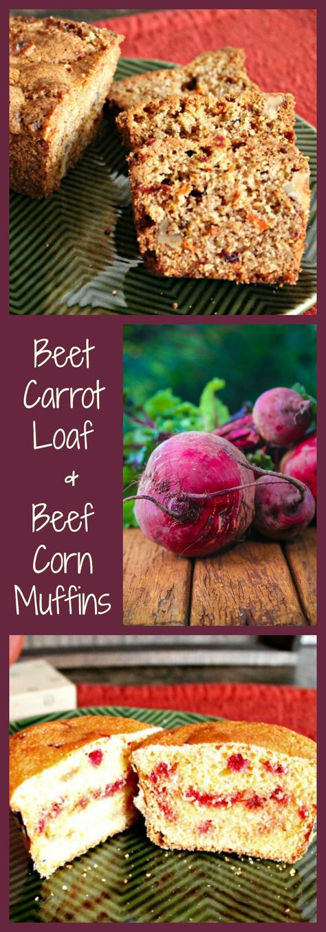 Beet, Loaf, Muffin, Baking, Fall, carrots, healthy, recipe, quick bread Beet Loaf, Fall Carrots, Carrot Loaf, Baking Fall, Carrots Healthy, Root Vegetables Recipes, Cornmeal Muffins, Cinnamon Biscuits, Beetroot Recipes