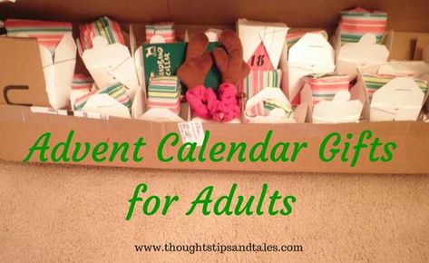 Advent Calendar Gift Ideas, Calendar Gift Ideas, Calender Gift, Adult Advent Calendar, Advent Calendar Fillers, Countdown Gifts, Advent Ideas, Job Loss, Calendar Gift