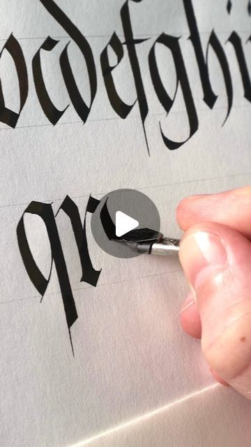 Filip Ciślak on Instagram: "Gerrit Noordzij inspired Fraktur calligraphy, rooted in Burgundian Bastarda. I really like the idea of softened counters and serifs. They are the result of retracted and overlapped strokes rather than building up.

#calligraphy #calligraphymasters #lettering #handcrafted #typography #alphabet" Fraktur Calligraphy Alphabet, Fraktur Alphabet, Handcrafted Typography, Fraktur Calligraphy, Typography Alphabet, Calligraphy Alphabet, Alphabet, Calligraphy, Typography