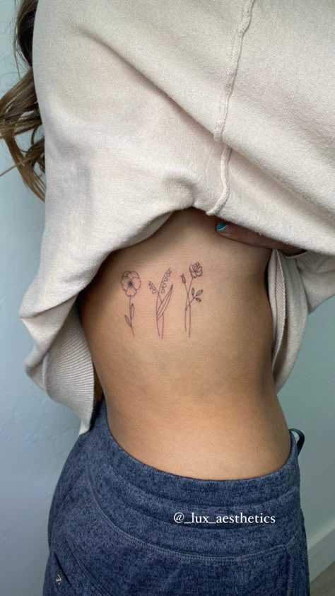 Mays Birth Flower Tattoo, July Birth Flower Tattoo Ribs, February And May Birth Flower Tattoo, February And August Flower Tattoo, February And June Birth Flower Tattoo, Birthflower February Tattoo, Feb Birth Flower Tattoo, Feb Flower, February Tattoo Ideas