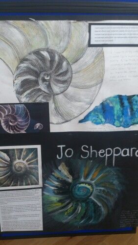 Jo Sheppard research natural forms mixed media. Sixth Form Jo Sheppard, Natural Form Final Piece Gcse, Natural Forms Artist Research, Gcse Textiles Sketchbook Natural Forms, Coastal Gcse Art, Artist Research Page Gcse Natural Forms, Land Sea And Sky Gcse Art, Seascape Artists, Photography Sketchbook