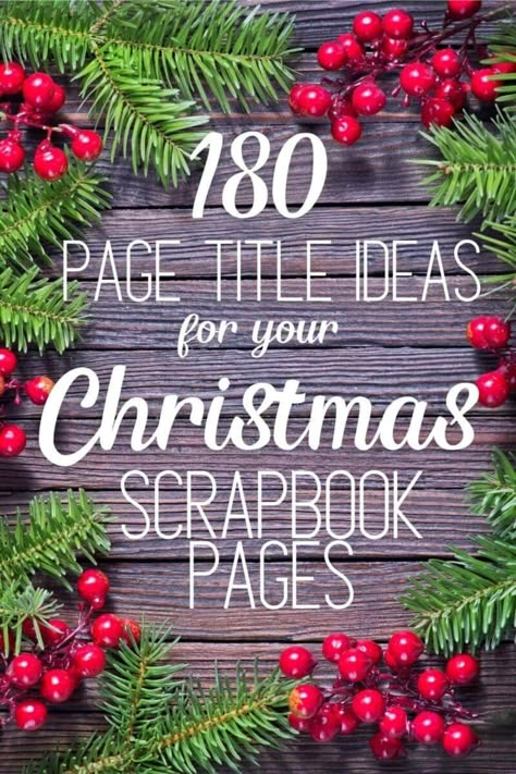 Christmas Titles For Scrapbooking, Pinterest Scrapbook Ideas, Xmas Scrapbook Layouts, Christmas Title Ideas, Christmas Scrapbook Layouts Ideas, Title Design Ideas, Scrapbook Ideas Layouts, Simple Scrapbook Layouts, Simple Scrapbooking Layouts