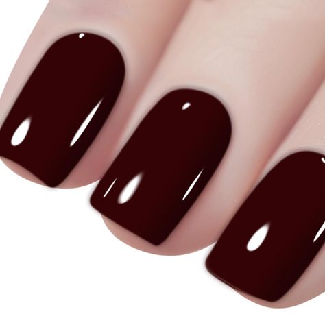 PRICES MAY VARY. If you look for a deep red for fall, here is the answer - The shade that says it all ~ Certification: MSDS,FDA,SGS,CE Brand: Vishine; Capacity: 15ml Features: Long lasting for at least 2-3 weeks, fantastic and super bright nails for you. No grinding. No filing. No drying time after application: curing with UV gel. End of redoing from scratch No more imperfect surface, dents or nails cut. Color resistant, flexible and shiny resistant to any test Usage Instructions:     Step 1. Cl Fall Colors Gel Nails, Brown Red Nail Polish, Burgundy Nails Short Square, Merlot Nail Color, Red Wine Nail Color, Dark Red Nail Color, Deep Burgundy Nails, Fall Colors For Nails, Nail Color For Fall