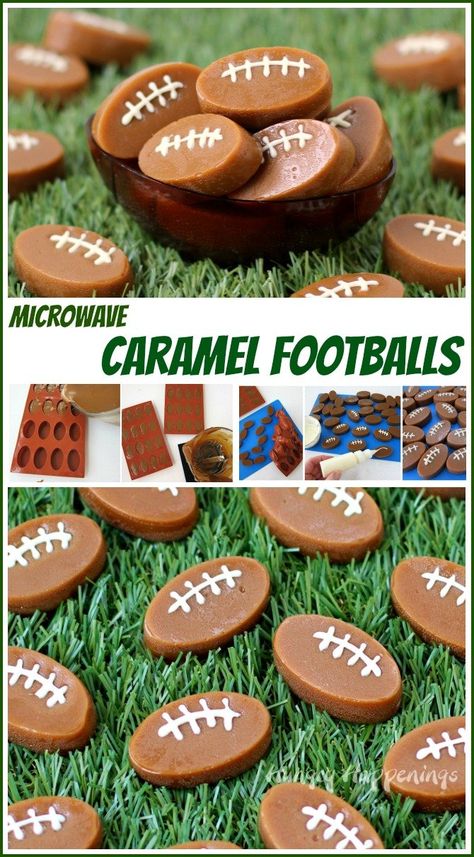 Sports Appetizers, Superbowl Sweets, Super Bowl Desserts, Football Themed Food, Superbowl Ideas, Bowl Desserts, Chocolate Caramel Fudge, Superbowl Foods, Super Bowl Essen