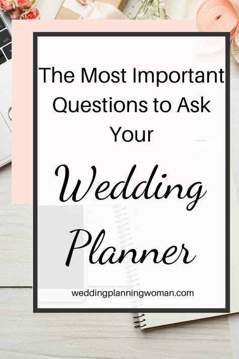 If you've decided to hire a professional wedding planner to plan your wedding, you want to find the planner that is perfect for you and your needs. Here are the questions you must ask your wedding planner BEFORE deciding to hire them. Questions For Wedding Planner, Questions To Ask Wedding Planner, To Wong Foo, Planning Business, Weddings By Color, Event Planning Business, What If Questions, Book Writing Tips, Book Writing