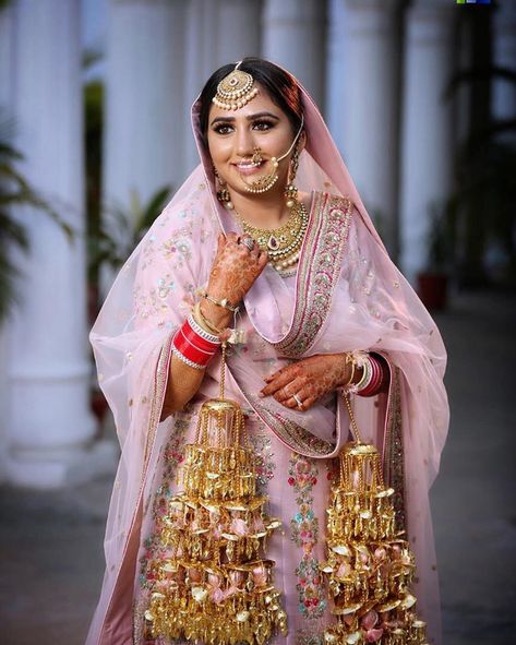 Indian bridal kaleere | Tassel bridal kalire | Sikh bride | Pink sikh bridal outfit | Kalire designs | Pink bridal outfit | Source: kohlesbyjo | #indianwedding #kalire #indianweddingbuzz #kaleerein #sikhbride #bridaljewelleryindian #indianjewelry #indianweddingblog #weddinghairstyles #indianbridalmakeup #indianbride #sikhwedding #tassels #indianbridalfashion #wittyvows #indianbridalmakeup Kalire Designs, Bridal Chura, Bride Pictures, Royal Beauty, Punjabi Bride, Royal Brides, Indian Jewellery Design Earrings, Bridal Bangles, Indian Bridal Outfits