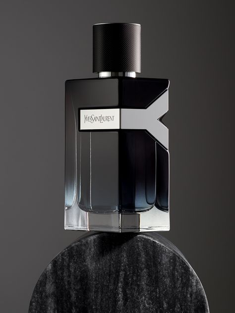 Yves Saint Laurent for Men - Fragrance & Cologne shot in studio in New York City. Cosmetics For Men, Aesthetic Perfume Bottles, Ysl Cologne, Fragrance Bottle Design, Yves Saint Laurent Perfume, Fragrances Perfume Men, Perfume Yves Saint Laurent, Fragrance Men, Saint Laurent Perfume