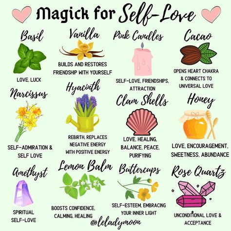 Awaken Your Inner Magic💎🌙 on Instagram: “Magick for self-love🌸🍓💕🌿🍫💫 . F O L L O W @leladymoon, @witchmagicklove & @thewitchymarketplace 🌙 . Tap the link in bio for....... 🎶Witchy…” Wiccan Tips, Glamour Spell, Witchcraft Tips, Herbal Witch, Witch Board, Beauty Spells, Witch Herbs, Spiritual Work, Wiccan Magic