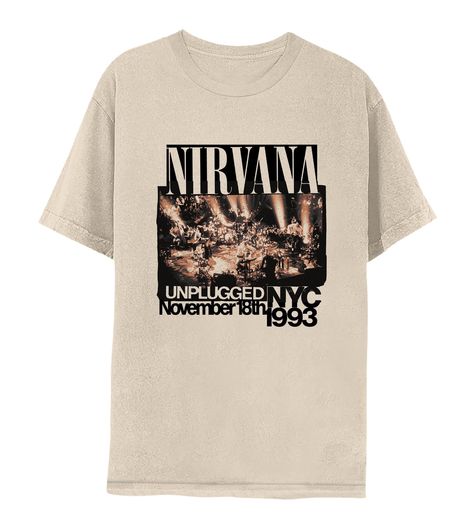 PRICES MAY VARY. Come as you are in Nirvana apparel! Iconic, comfortable styles inspired by the legendary grunge band that defined the '90s and became timeless music legends YEP, IT'S OFFICIAL! Our cool graphic t shirts are 100% authentic and officially licensed. These super comfy tees are designed and printed in the USA by American Classics, a leader in high-quality retro, vintage style apparel since 1994 HIGH QUALITY CLOTHES, COMFY & COOL 100% cotton soft short sleeve, crewneck, t shirt for me Nirvana Mtv, Nirvana Mtv Unplugged, Nirvana Shirt, Mtv Unplugged, Grunge Band, Cool Graphic Tees, Kids Outerwear, Unique Shirt, 90s Grunge