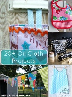 oil cloth projects and tutorials | patchwork posse #freepattern #oilcloth #sewing Oil Cloth Projects, Oil Cloth Fabric, Cloth Projects, Oil Cloth Bags, Trendy Sewing Projects, Laminated Fabric, Sew Ins, Sewing Fabrics, Easy Sewing Projects