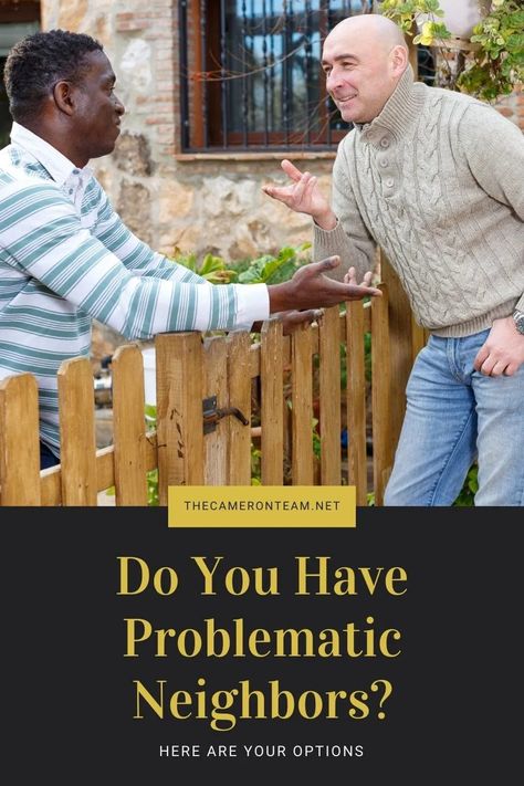 Have problematic neighbors? Here are 7 tips for resolving issues. Crazy Neighbors, Annoying Neighbors, Land Survey, Flavored Waters, Nosy Neighbors, Wedding Makeup Bride, Bad Neighbors, Glam Wedding Makeup, Land Surveying