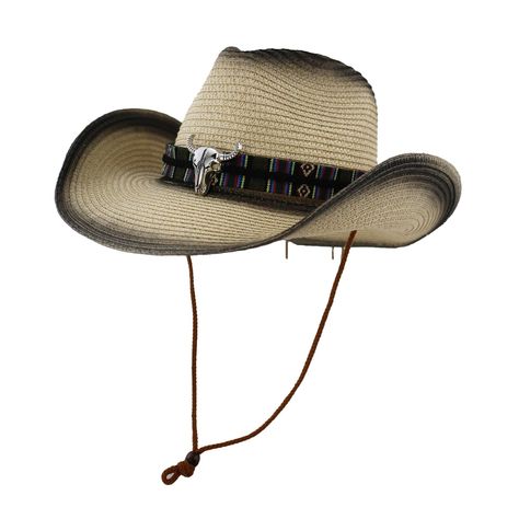 PRICES MAY VARY. 👒About Package: In order to reduce costs, you will receive a folded hat. But the straw cowgirl hat is easy to back into shape nicely, so you can always store it in an incredibly convenient way. 👒One Size Fit Most: Hat circumference:56-58 cm/22-22.8''. One size fits for most men , women and youth boys girls. Hat brim:9 cm/3.5'', Wide enough to protect your face away from strong sunlight. 👒Soft Material: Crafted from 90% paper straw and 10% polyester. With the soft brim design, Straw Cowgirl Hat, Straw Cowboy Hat, Wide Brim Sun Hat, Western Cowgirls, Western Hats, Cowgirl Hats, Wide Brimmed, Sun Hats, Panama