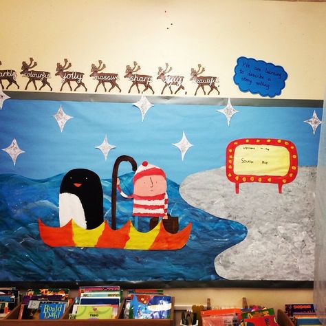 'Lost and found' classroom display. Year One. KS1. Eyfs Literacy, Ks1 Classroom, Frozen Planet, Winter Display, Oliver Jeffers, Eyfs Activities, Primary School Teacher, Classroom Display, Primary Teaching