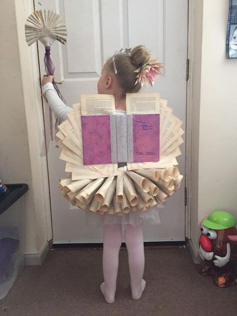 Book Fairy Costume, World Book Day Ideas, Great Costume Ideas, Book Fairy, Book Costumes, World Book Day Costumes, Book Character Costumes, Book Day Costumes, Book Dress