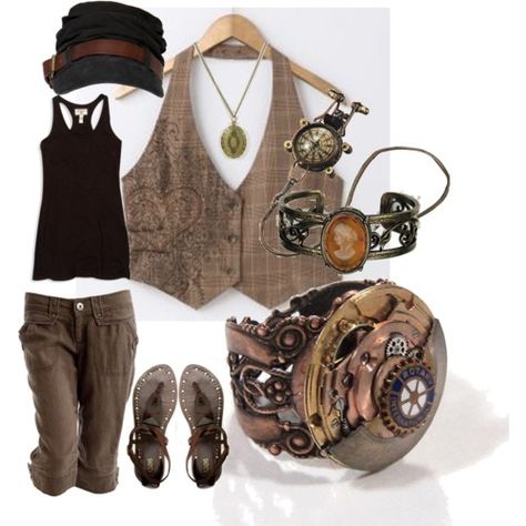 throw it together Everyday Steampunk, Casual Steampunk, Moda Steampunk, Steampunk Costumes, Steampunk Inspiration, Mode Steampunk, Steampunk Goth, Steampunk Ideas, Ghost Hunter