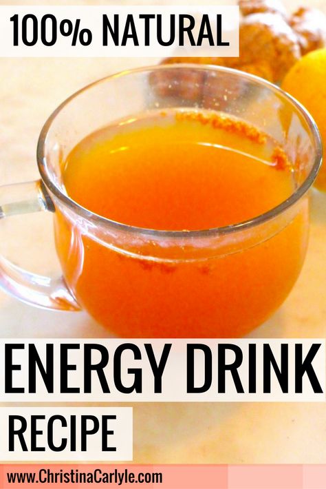 Energy Drink Replacement, Energy Drink Alternative, Energy Herbal Tea Recipes, Homemade Energy Drink Recipes, Natural Pre Workout Drink, Homemade Teas, Healthy Shots, Healthy List, Healthy Condiments