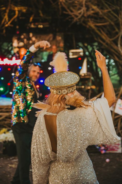 Bohemian Festival Wedding, Burning Man Wedding Theme, Festival Bride Outfit, Festival Wedding Outfit, Burning Man Party Theme, Edm Wedding, Festival Wedding Dress, Festival Wedding Ideas, Burning Man Wedding