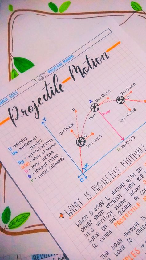 Notes Making Ideas Biology, Class 11 Physics Notes Aesthetic, Chemistry Notes Ideas, Physics Calligraphy, Projectile Motion Physics, Chemistry Aesthetic Notes, Physics Notes Aesthetic, Class 11 Physics Notes, Physics Motion