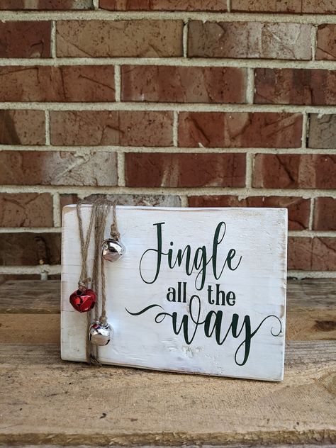 Jingle All the Way Block / Christmas Holiday Home Decor - Etsy Canada Small Christmas Wood Crafts, Jingle All The Way Sign, Christmas Vendor Ideas, Dollar Tree Wood Block Crafts, Christmas Blocks Wooden Diy, Diy Christmas Crafts For The Home, Wood Block Crafts Diy, New Craft Ideas 2023, Rustic Christmas Decorations Diy