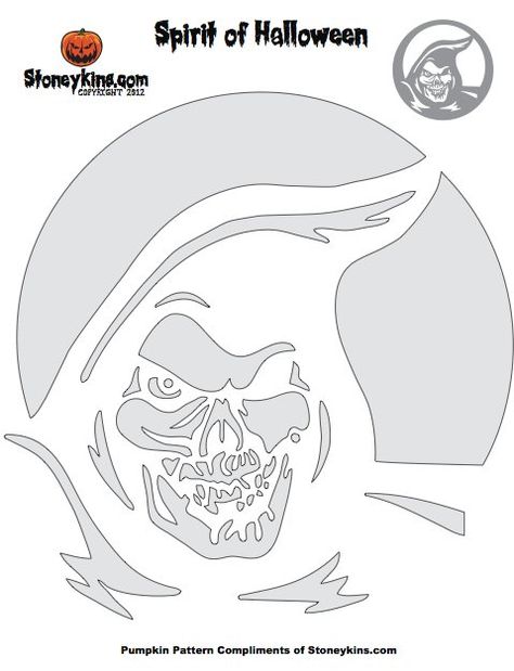 Pin for Later: 20 Free Halloween Printables to Get You in the Spooky Spirit Grim Reaper Pumpkin Stencil Give your home an extra boost of scary with this Grim Reaper stencil. Grim Reaper Stencil, Reaper Stencil, Skull Stencils, Scary Pumpkin Carving Patterns, Halloween Pumpkin Templates, Pumkin Ideas, Pumpkin Carving Stencils Templates, Pumpkin Templates, Free Halloween Printables