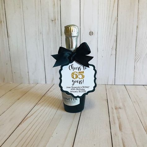 Adult Birthday Favors, 50th Birthday Favors, Champagne Party, Birthday Tags, 80th Birthday Party, 65th Birthday, Wine Tags, Decoration Party, Party Favor Tags