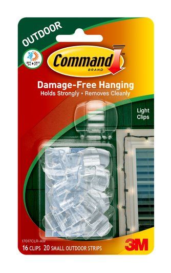 17017CLR-AW Command(TM) Outdoor Light Clips Exterior Christmas Lights, Christmas Lights Outside, Light Clips, Xmas Lights, Outdoor Christmas Lights, Indoor Christmas, Command Strips, Outdoor Light, Holiday Lights