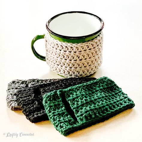 Coffee Mug Crochet, Mug Crochet, Cup Cozy Crochet Pattern, Mug Cozy Pattern, Cup Cozy Crochet, Mug Cozies, Mug Cover, Cup Cozy Pattern, Coffee Cups Diy