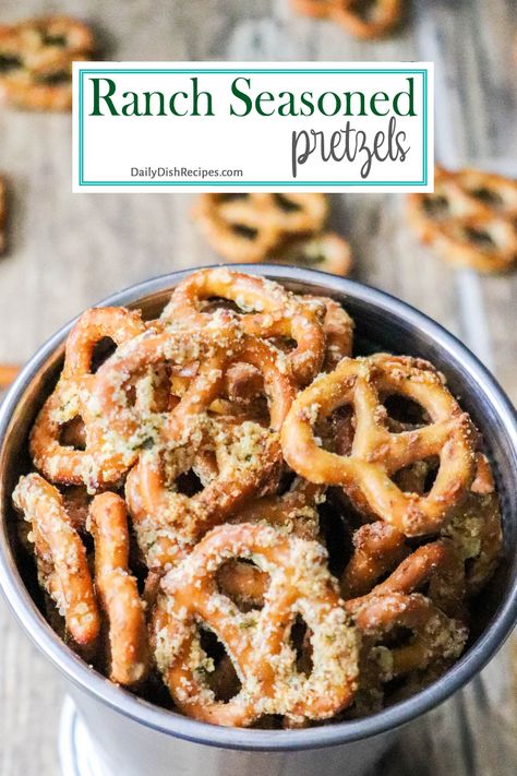 Buttery Garlic Ranch Pretzels, Seasoned Pretzels Ranch Dill, Ranch Pretzels Hidden Valley Baked, Ranch Seasoning Pretzels, Ranch Flavored Pretzels, Ranch Pretzels No Bake, Frozen Pretzels Ideas, Homemade Seasoned Pretzels, Ranch Pretzels With Popcorn Oil