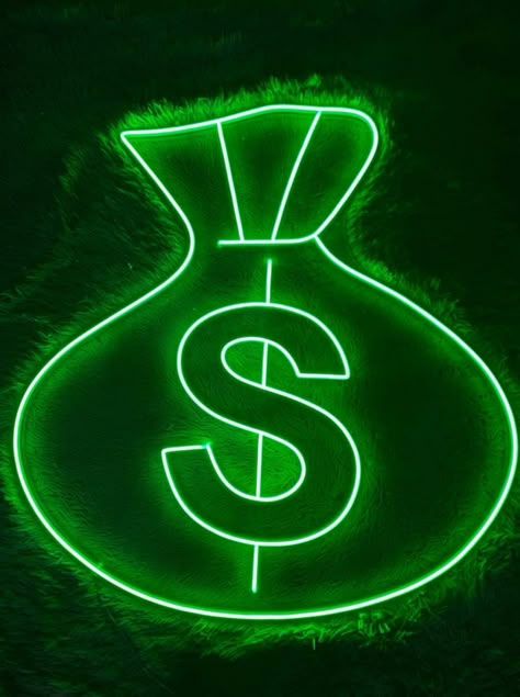 Money Bag Neon Sign, Money Bag Led Sign, Wall Decor, Money Bag Led Lights, Custom Neon Sign, Best Gifts, Money Bag neon Sign, Shop Neon Signs Money Bag Neon Sign Let us light up your life with quality LED neon signs for home, business, weddings, events, & more. Take a business logo, song lyrics, a kid's name, or even the shape of your dog, & neon-ify it! We are helping make art accessible with easy-to-design, stylish neon lights. Get creative and design your own neon sign. Your name, motto you l Led Sign Wall, Boring Bedroom, Plain Bedroom, Business Mission, Neon Bag, Neon Sign Shop, Money Sign, Led Sign, Custom Neon