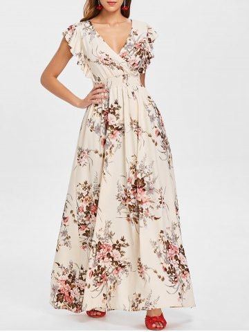 Bridesmaid Dresses Floral Print, Printed Bridesmaid Dresses, Easter Dresses For Women, Maxi Floral Dress, Flower Maxi Dress, Modern Hijab Fashion, Warm Dresses, Black Bridesmaid Dresses, Print Dresses