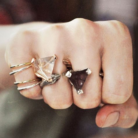 Prism rings Daily Dresses, Statement Accessories, Put A Ring On It, Soft Grunge, One Ring, Mode Style, Coco Chanel, Bling Bling, Summer Style