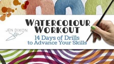 Watercolor Workout: 14 Days of Drills to Advance Your Skills #Sponsored Watercolor Drills, Watercolor Painting Drills, Watercolor Daily Practice, Watercolour Techniques Worksheet, Watercolour Practice Exercises, Watercolor Art Paint & Paint Tools, Winsor Newton Watercolor Chart, Master Watercolor, Monochrome Painting