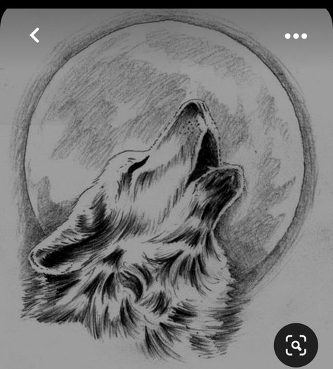 Wolf Art Black And White, Wolf Drawings Pencil, Wolf Pencil Drawing, Wolf Howling Drawing, Black And White Flower Tattoo, Colored Pencil Art Projects, Wolf Sketch, Crazy Tattoos, Magic Runes