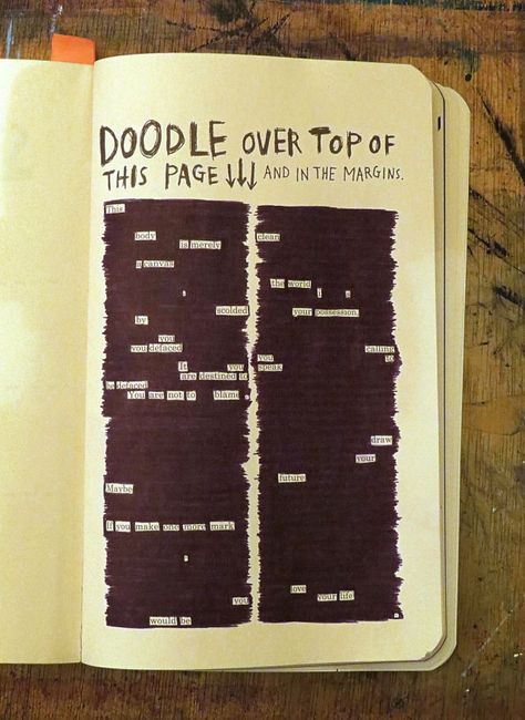 Notebook Hacks, Notebook Fillers, Journal First Page, Blackout Book, Blackout Poems, Bored Jar, Meaningful Poems, Journal Inspiration Writing, Art Journal Prompts