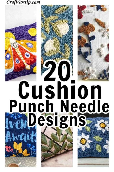 Needle Punch Rugs, Needle Punch Designs, Punch Needle Designs Ideas, Punch Needle Blanket, Needle Punch Patterns Free, Punch Needle Embroidery Ideas, Easy Punch Needle Patterns, Punch Needle Pillow Diy, Punch Needle Designs Free Pattern