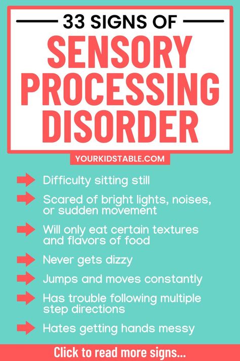 Signs Of Sensory Processing Disorder, Sensory Disorder Symptoms, Add In Toddlers, Sensory Processing Disorder In Adults, Pda In Children, Stimming Sensory Processing, Sensory Issues In Toddlers, Sensory Processing Disorder Quotes, Sensory Issues In Children