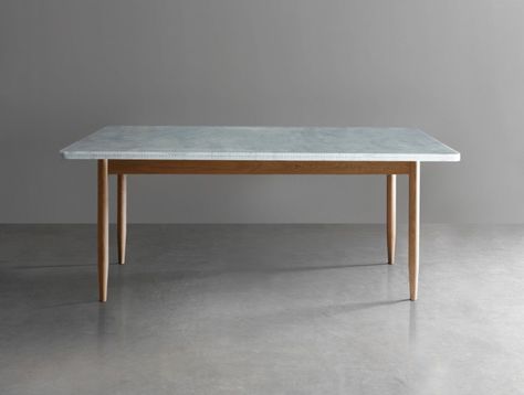 There's something very pleasing about marble paired with wood; these 10 tables are rustic yet refined, sturdy yet elegant. Above: The Carve Table from Wels Contemporary Kitchen Tables, Modern Kitchen Furniture, Marble Tables Design, Eating Table, Marble Top Dining Table, Carved Table, Marble Table Top, Wall Table, Marble Dining