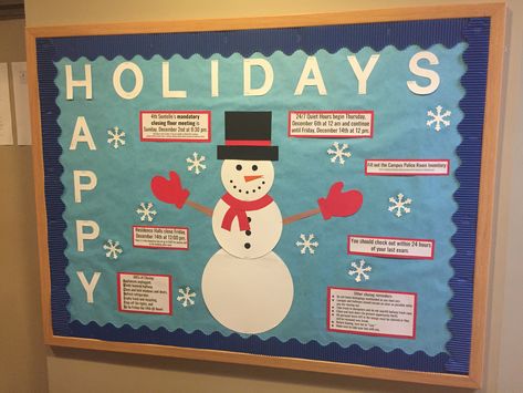 Ra Bulletin Boards December, Holiday Ra Bulletin Boards, Ra Christmas Bulletin Boards, Res Life Bulletin Boards, December Bulletin Boards, Ra Door Decs, College Bulletin Boards, Christmas Bulletin Boards, Work Bulletin Boards