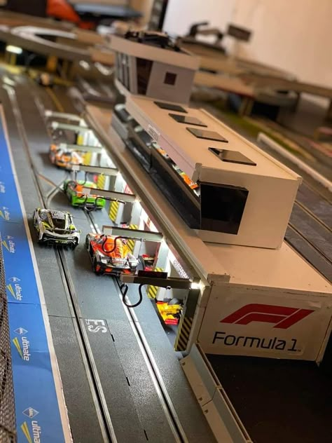 Tyco Slot Cars, Carrera Slot Cars, Scalextric Cars, Scalextric Track, F1 Track, Slot Car Race Track, Dieselpunk Vehicles, Car Table, Hot Wheels Display