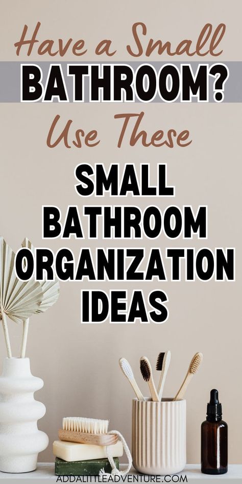 Bathroom Organization Ideas for Small Bathrooms Small Bathroom Organization Ideas, Bathroom Storage Hacks, Bathroom Organization Ideas, Ideas For Organizing, Ideas For Small Bathrooms, Bathroom Hacks, Small Bathroom Organization, Creative Bathroom, Small Bathroom Vanities