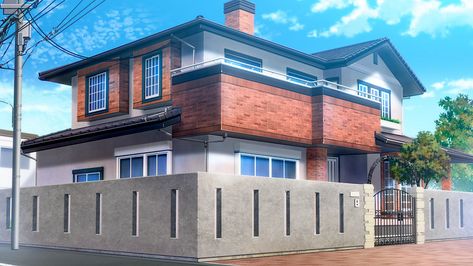 Anime Houses, Casa Anime, Anime House, Episode Interactive Backgrounds, Anime Places, Episode Backgrounds, Scenery Background, Anime Backgrounds Wallpapers, Building Exterior