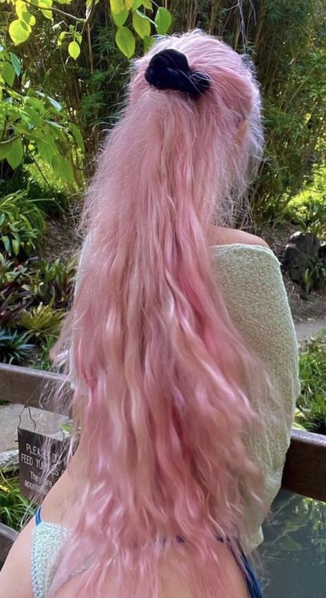 #pasabist #pink #babypink #pinkhair #nature #love #111 #333 #222 #longpinkhair #summer #ethereal #hippie #faerie #naturegirl #yogagirl Super Long Pink Hair, Pasabist Pink Hair, Wicks Hairstyle, Hair Wicks, Wicks Hair, Wicks Dreads, Mermaid Pink Hair, Wicks Locs, Black Male Hairstyles