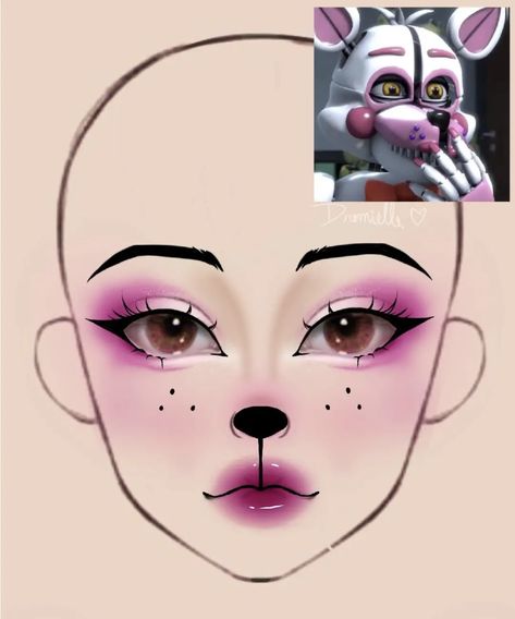 Fnaf Makeup, Halloween Smink, Cute Clown Makeup, Foxy Fnaf, Look Halloween, Holloween Makeup, Creaturi Mitice, Creepy Makeup, Fnaf Cosplay