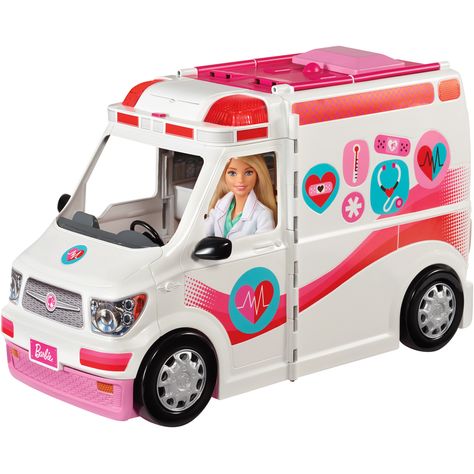 Barbie Care Clinic Vehicle | BIG W Barbie Website, Barbie Playsets, Rescue Vehicles, Doll Clothes Barbie, Baby Jogger, Get Well Gifts, Barbie Toys, Barbie House, Lego Friends