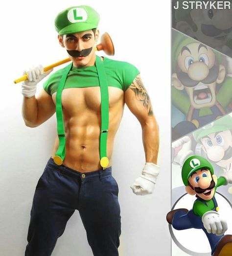 Gay Halloween Costumes, Gay Costume, Luigi Costume, Luigi And Daisy, Disney Princes, New Times, Mario And Luigi, Teenage Years, Mens Costumes