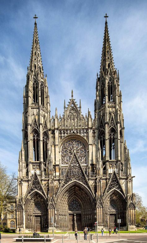 A church in Rouen © Michael Evans Photographer 2013 Gothic Architecture Drawing, Goth Architecture, Rouen Cathedral, Michael Evans, Rouen France, Gothic Buildings, Výtvarné Reference, Gothic Cathedrals, Cathedral Architecture