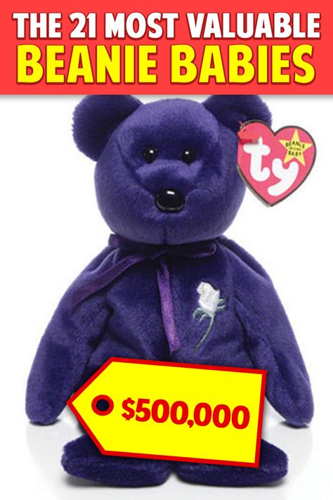 Old Toys Worth Money, Sell Beanie Babies, Beanie Babies Worth Money, Most Expensive Beanie Babies, Beanie Babies Worth, Beanie Babies Value, Beanie Baby Prices, Beanie Baby Collectors, Valuable Beanie Babies